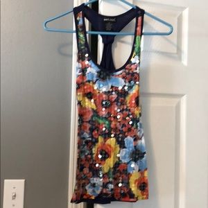 Sequined tank top!
